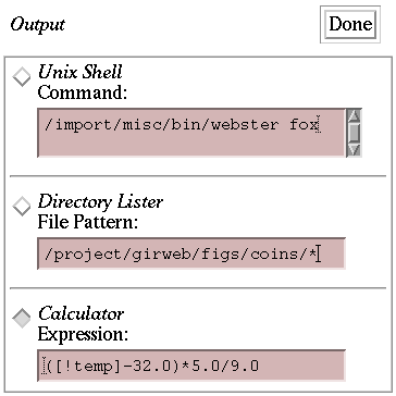 Output Creation Form Picture